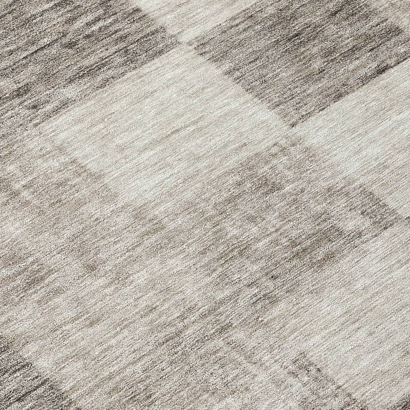 Machine Washable Indoor/ Outdoor Checker Chantille Rug