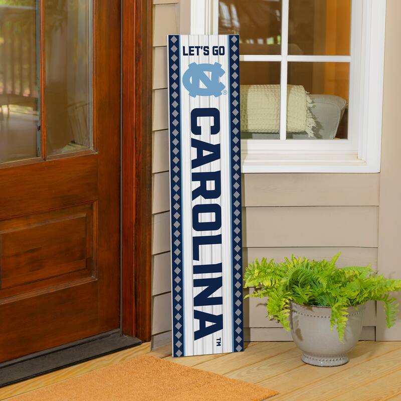 47" Double Sided Seasonal Porch Leaner, University of North Carolina - 47" x 11.25"