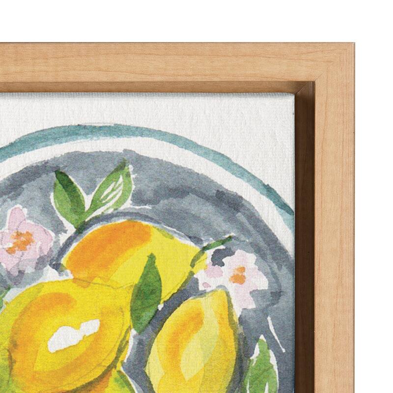 Kate and Laurel Sylvie Positano Inspired Framed Canvas Set by Patricia Shaw