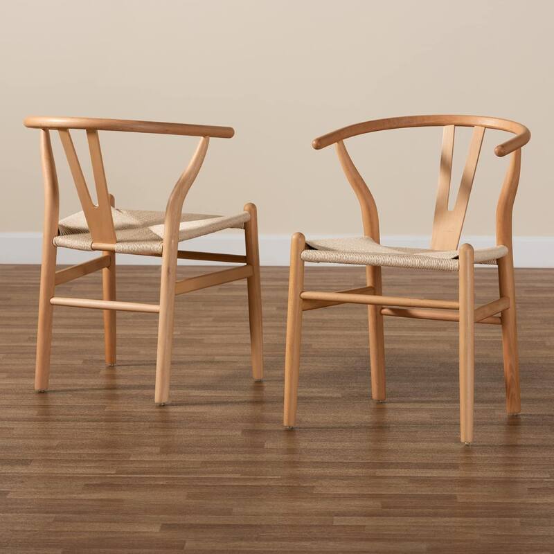 Wish bone Solidwood Dining Chair Woodcord Chair ( set of 4)