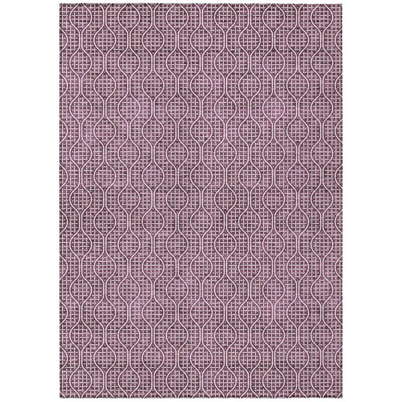 HomeRoots Geometric Transitional Rectangle Outdoor Rug