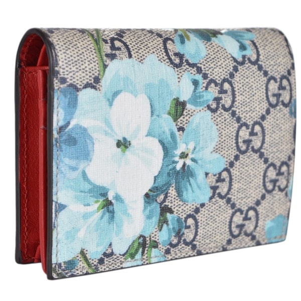 Shop Gucci 410088 GG Blooms Supreme Coated Canvas Card Case Wallet - 4.4&quot; x 3.25&quot; - Free ...