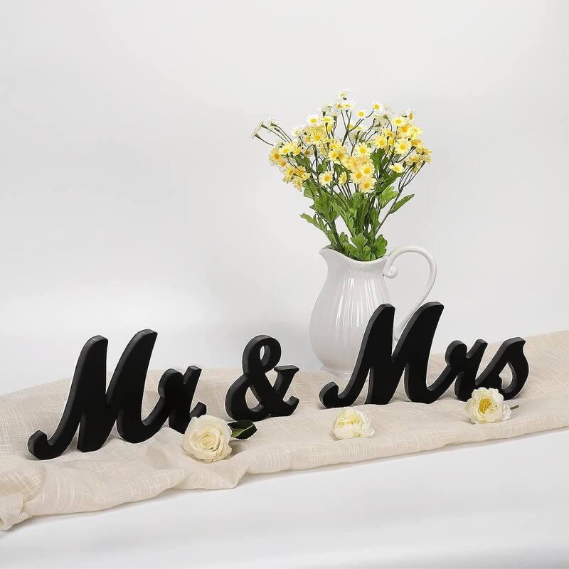 Mr & Mrs Sign Wedding Decorations, Rustic Anniversary Wedding Gift