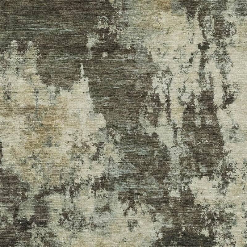 HomeRoots Abstract Transitional Rectangle Outdoor Rug - 8' X 10'