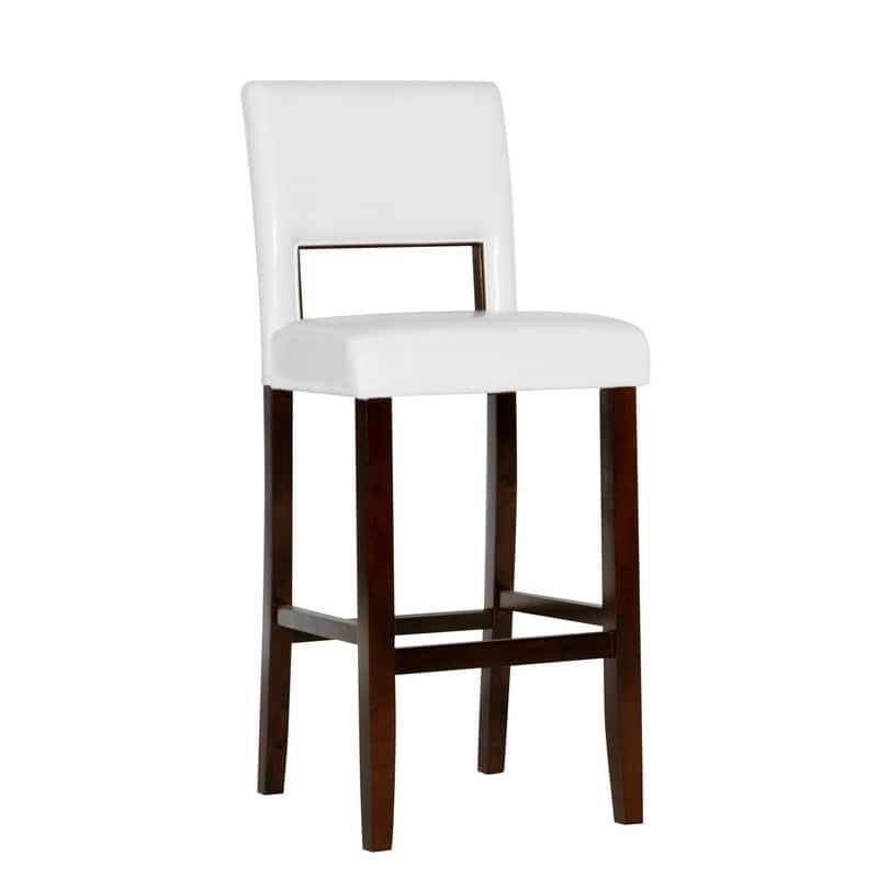 Linon Warren Faux Leather 30.75-inch Bar Stool - Creamy-White