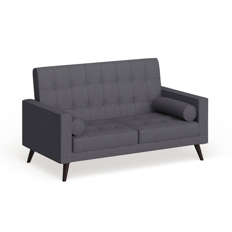 Carson Carrington Rodekro Mid-century Style Fabric Loveseat