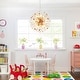 preview thumbnail 12 of 18, 12-Light Modern Glam Sputnik Round Colorful Chandelier Globe Starburst Crystal Beaded Firework Chandelier - 21.6 in. W
