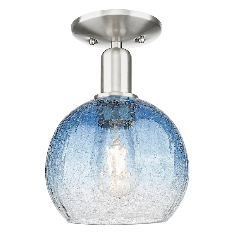 Innovations Lighting Downtown Urban - Brookhaven Globe - 1 Light 8" Semi-Flush Mount Light