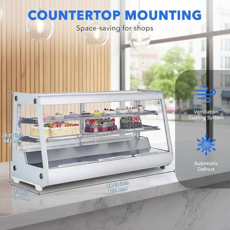 8.1Cu.Ft Refrigerated Display, with LED Lighting