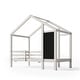 preview thumbnail 8 of 10, House Bed with Blackboard and Drawers, Two assembly options, White