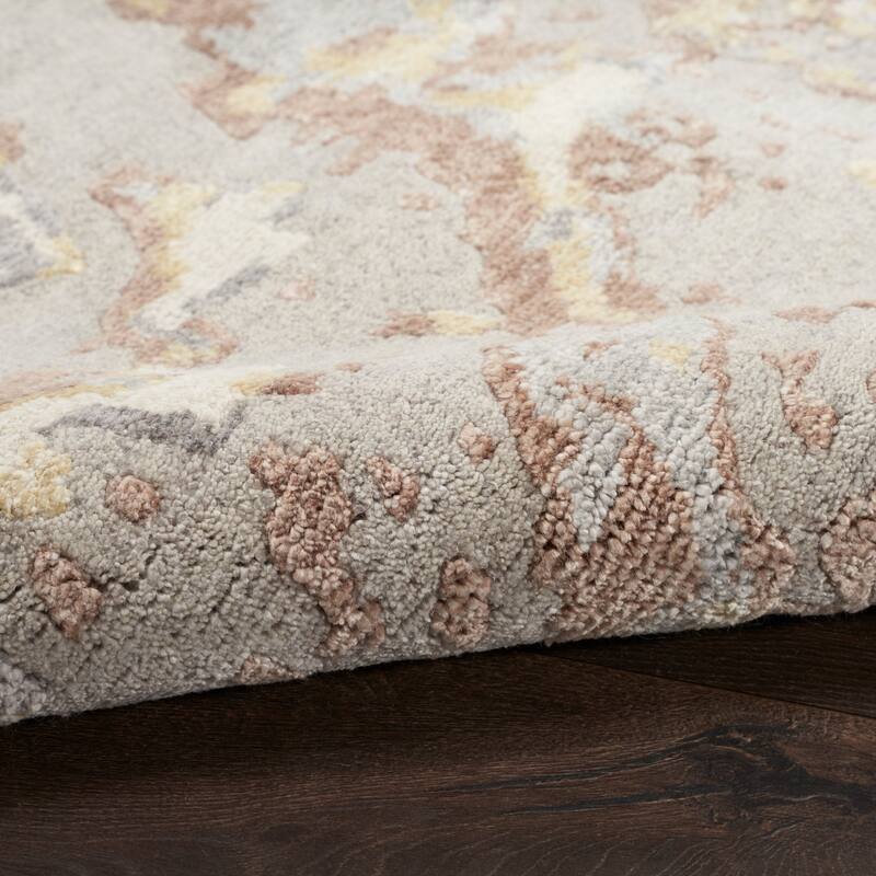 Nourison Silk Shadows Knotted Contemporary Abstract Area Rug