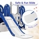 preview thumbnail 36 of 36, 5 in 1 Toddler Slide and Swing Set, Kids Playground Climber Slide Playset with Basketball Hoop Freestanding Combination