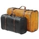 preview thumbnail 6 of 8, Carbon Loft Lochhead Vintage Decorative Suitcase (Set of 3) Set of 2