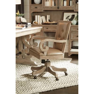 Magnussen Home Tinley Park Dove Tail Grey Fully Upholstered Swivel Chair - 22.5''W x 26.16''D x 36.25''H