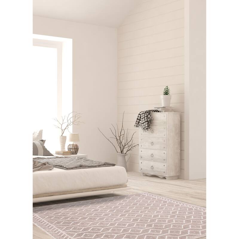 ECARPETGALLERY Braid weave Sienna Taupe Wool Rug - 6'1 x 9'1