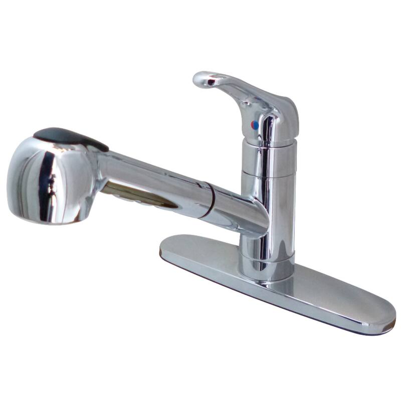 Century Single-Handle Pull-Out Kitchen Faucet - Polished Chrome