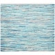 preview thumbnail 24 of 79, SAFAVIEH Handmade Rag Rug Velija Casual Stripe Cotton Rug 6' Square - Turquoise/Multi - Square