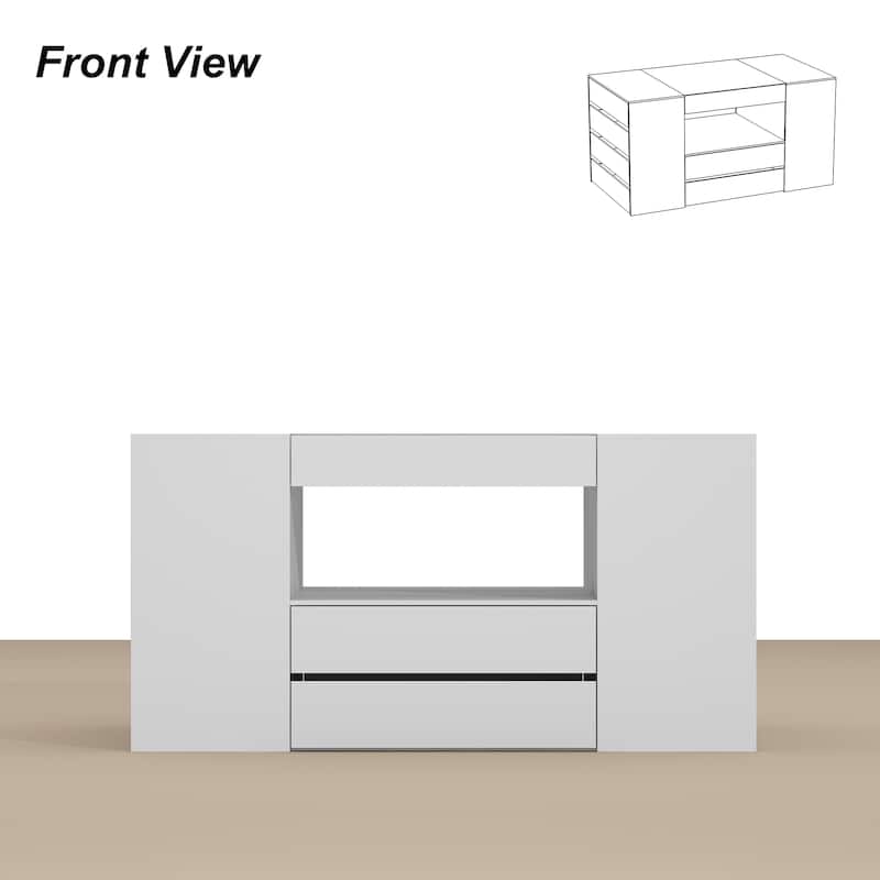Storage Island with Drawer for Walk-In Closet and Dressing Room Dresser