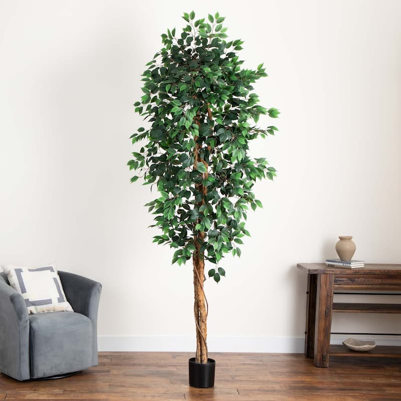Artificial Potted Ficus Tree - 9'