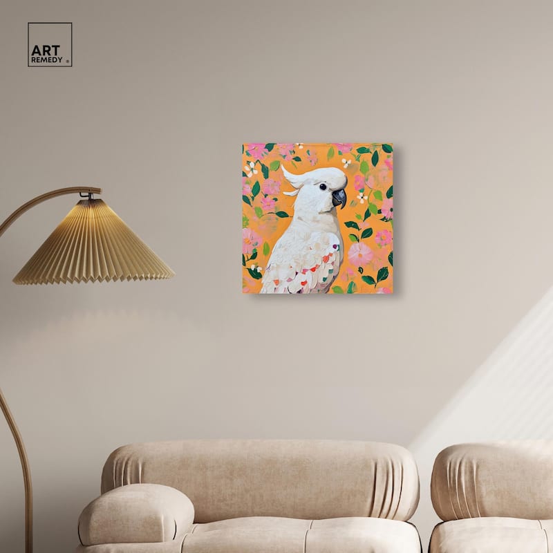 White Cockatoo II Canvas by Art Remedy, Gallery Wrapped