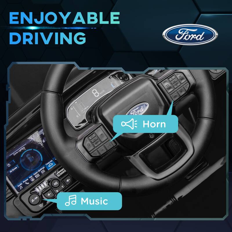 Kids Ford Ranger Electric Ride-On Car with Dual Control Modes, Suspension & Realistic Features