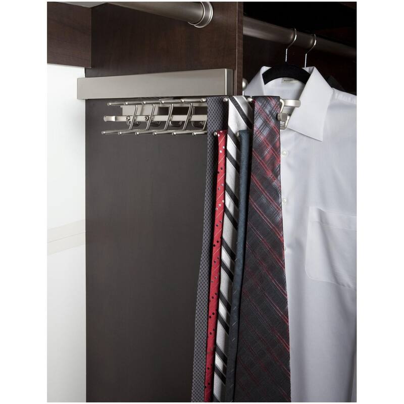 Rev-A-Shelf Sidelines 13-3/4 Inch Pull Out Tie Organizer