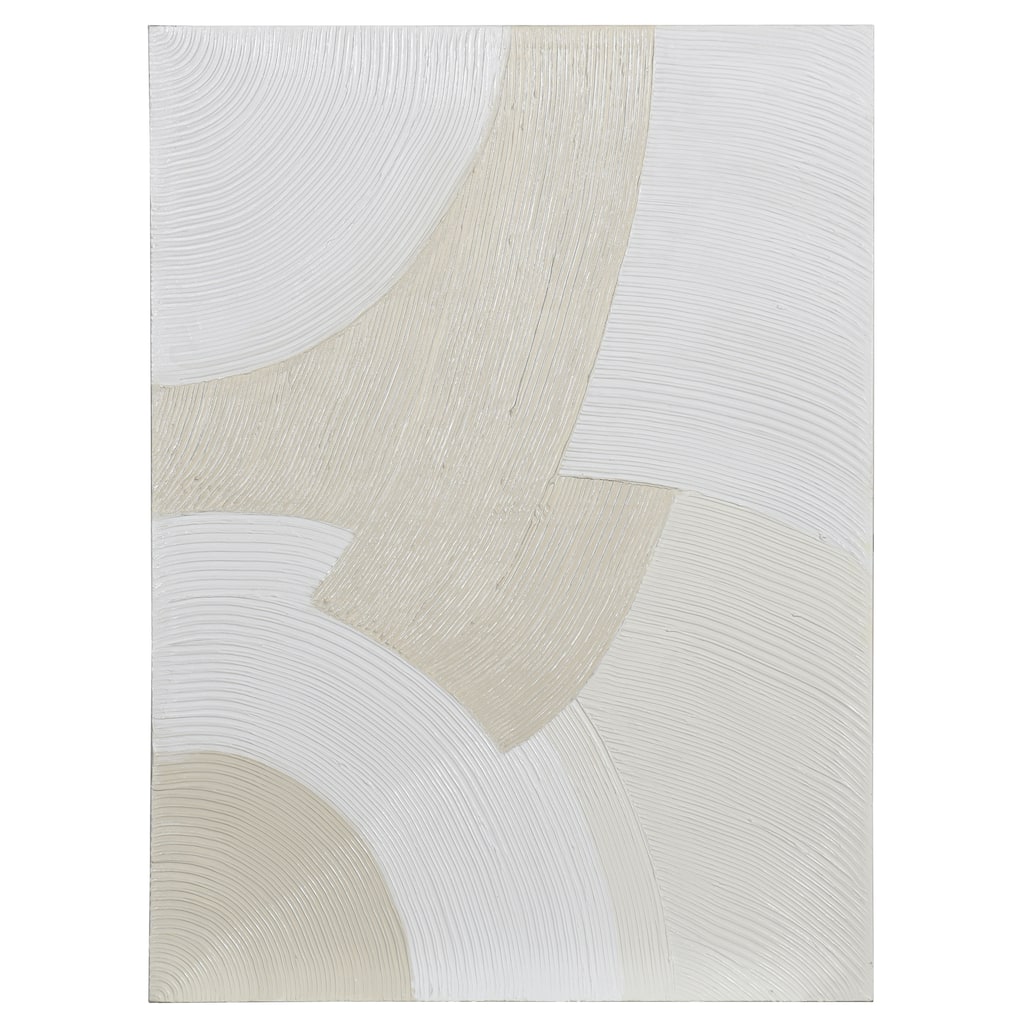 Monochrome Arches II - Hand Painted Abstract Canvas Wall Art