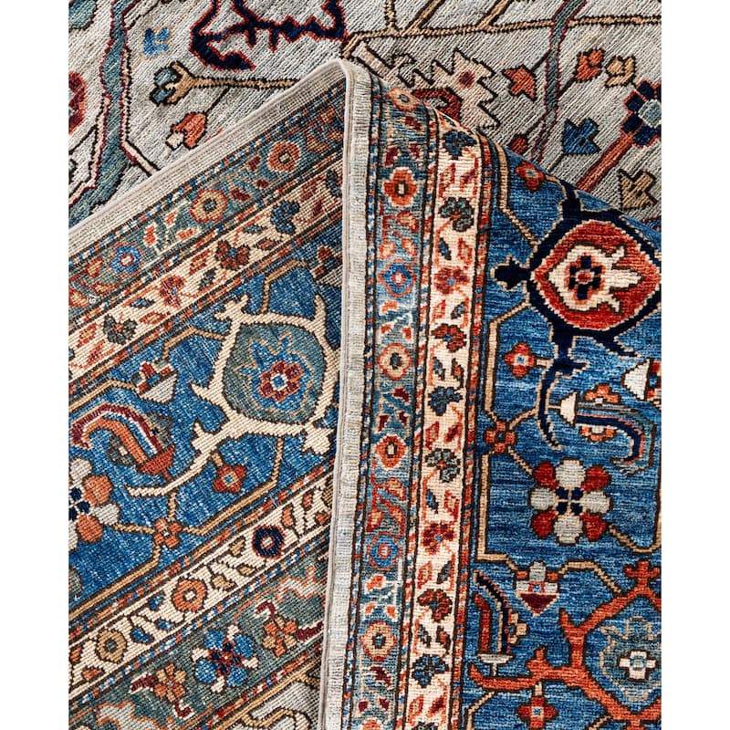 Serapi One-of-a-Kind Hand-Knotted Area Rug - Gray - 8' 1" x 9' 11"