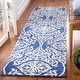 preview thumbnail 42 of 104, SAFAVIEH Handmade Blossom Mahalia Modern Floral Wool Rug 2'3" x 8' Runner - Navy/Ivory