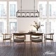 preview thumbnail 3 of 20, Hunter Stone Creek 5-Light Modern Farmhouse Linear Chandelier - Dining Room - Rustic, Transitional