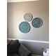 Madison Park Rosalie Blue Iron Painted Wall Decor Set of 3