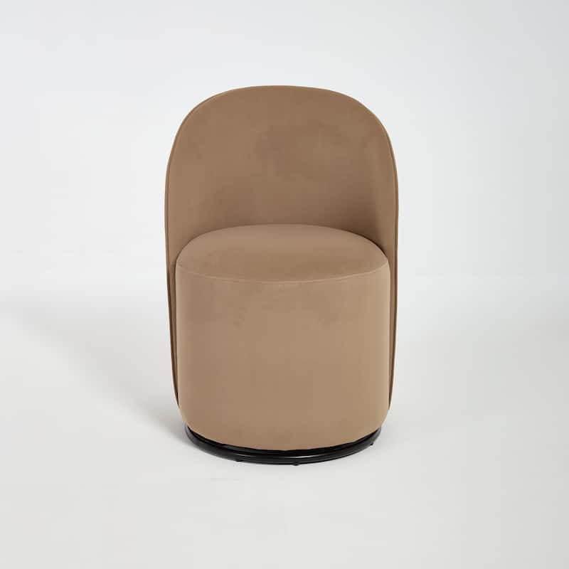 Upholstered Swivel Barrel Chair Dining Chair Side Chair