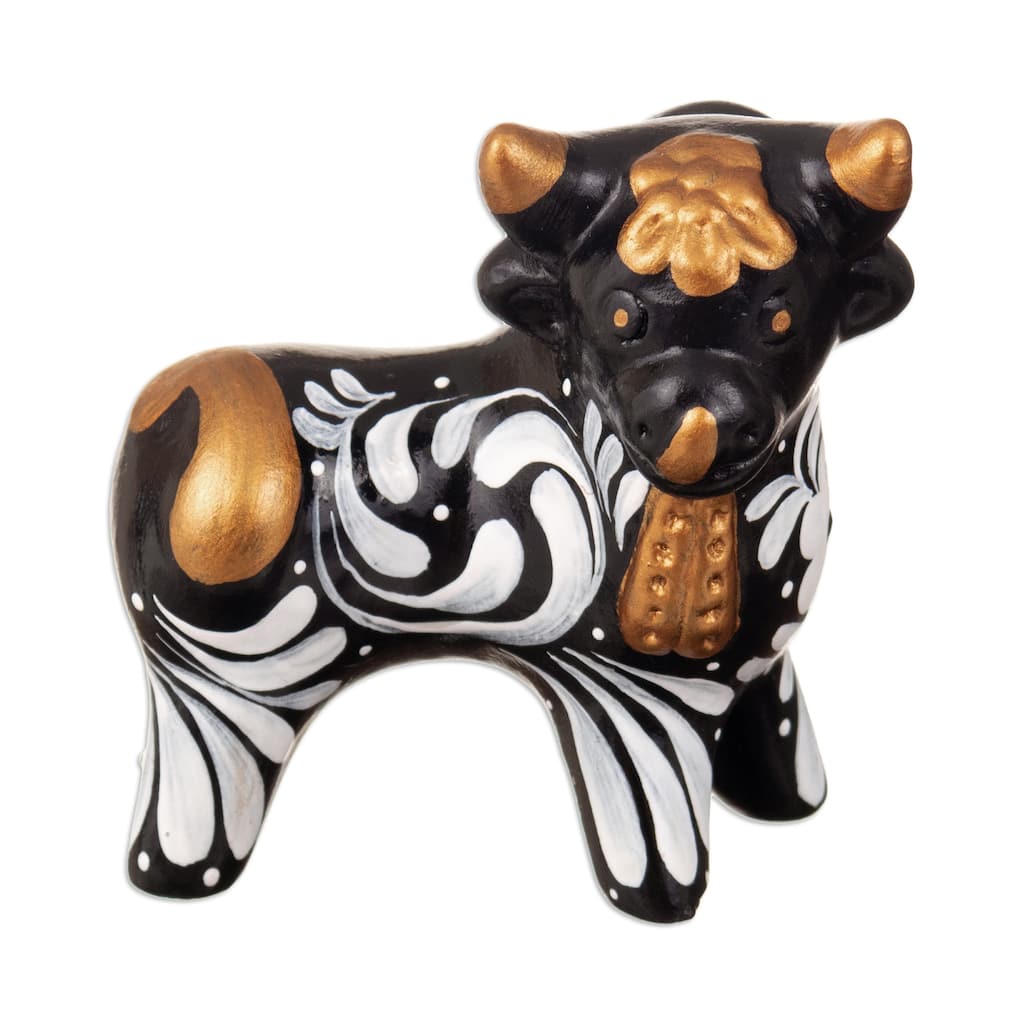 Novica Handmade Black Guardian Of Pucara Ceramic Sculpture