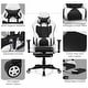 preview thumbnail 22 of 56, Costway Massage Gaming Chair Reclining Racing Office Computer Chair
