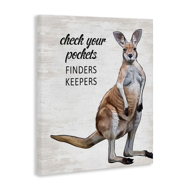 Stupell Check Pockets Laundry Rule Canvas Wall Art Design By Lettered and Lined