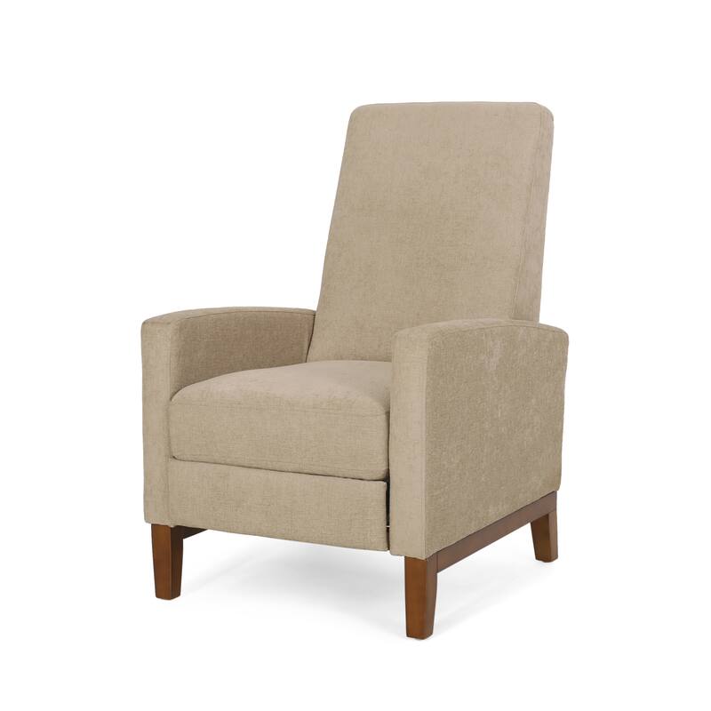 Living Room Lounge Chair, 27'' Wide Upholstered Recliner Sofa Chair with Retractable Footrest Modern Club Chair with Wood Frame