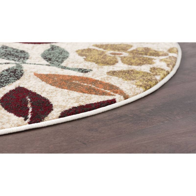 Decora Shabby Chic Floral Indoor Area Rug
