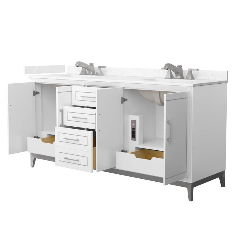 Wyndham Collection WCH5151-72D-VCA-US3MXX Marlena 72" Free Standing