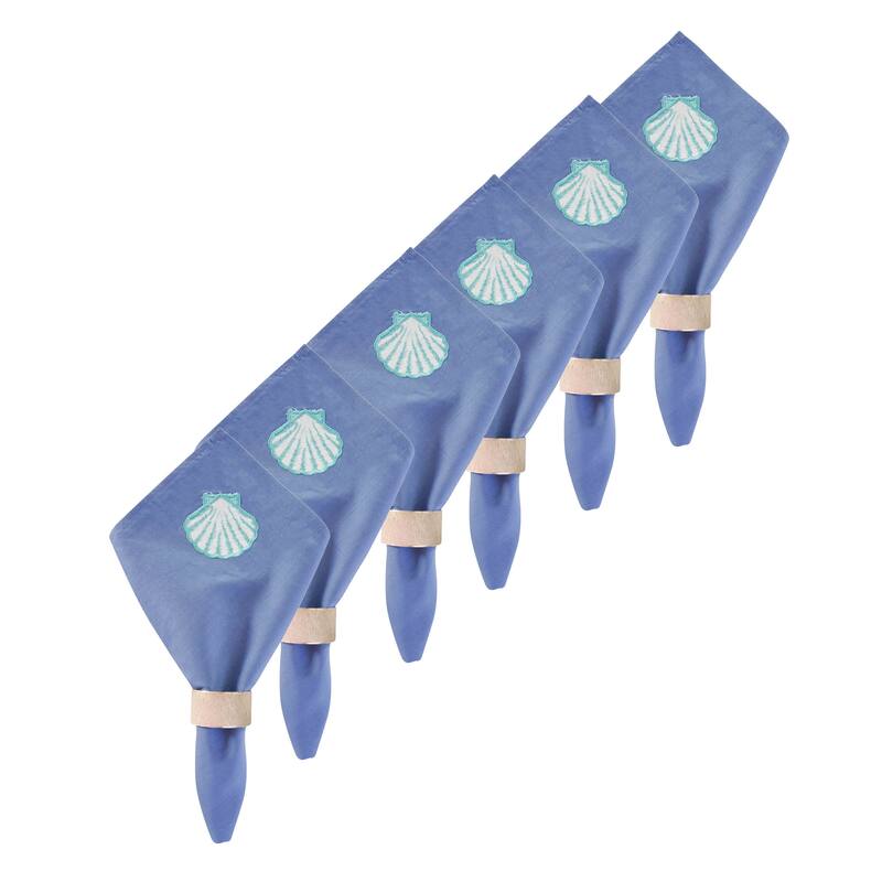 Ocean Waves Cotton Napkin Set of 6 - Set of 6