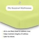 preview thumbnail 21 of 38, BreathableBaby All-in-One Fitted Sheet & Waterproof Cover for 33" x 15" Bassinet Mattress (2-Pack)
