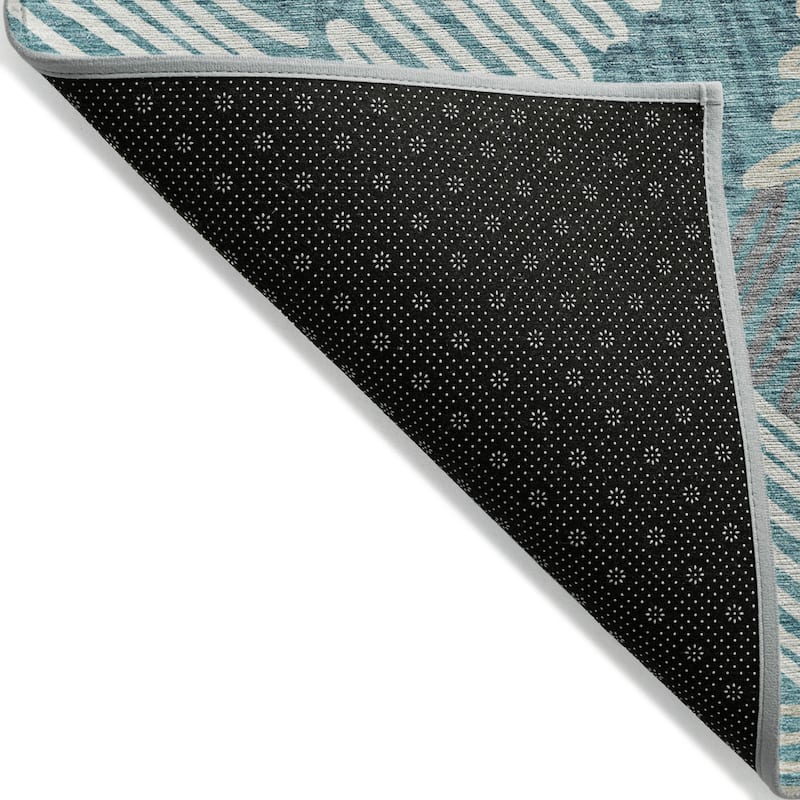 HomeRoots Floral Transitional Rectangle Outdoor Rug