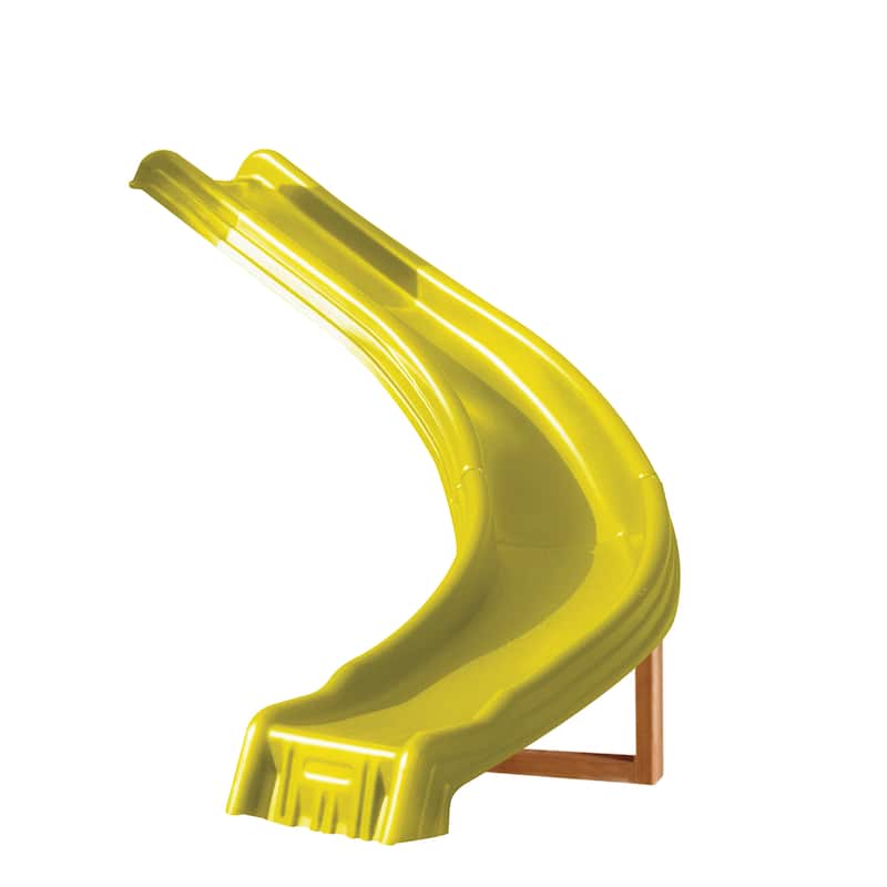 Swing-N-Slide Side Winder Slide - Yellow - Mounts to 48" to 60" Platforms - 78" L x 63" W x 7.25" H