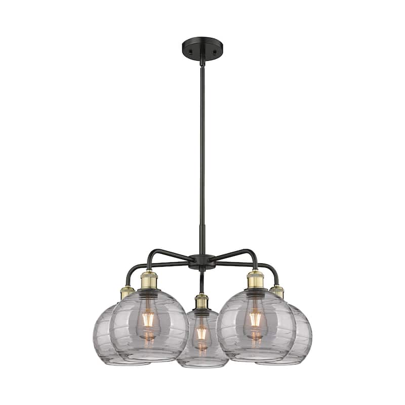 Innovations Lighting 516-5CR 15 26 Athens Deco Swirl Chandelier Athens