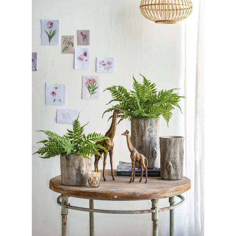 GDFStudio 6.5x6.5x6.5" Small Round Fillmore Planter (Set of 2)