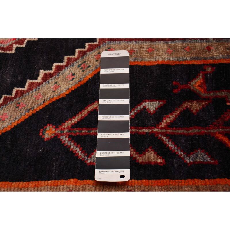 ECARPETGALLERY Hand-knotted Konya Anatolian Black, Red Wool Rug - 3'6 x 9'0
