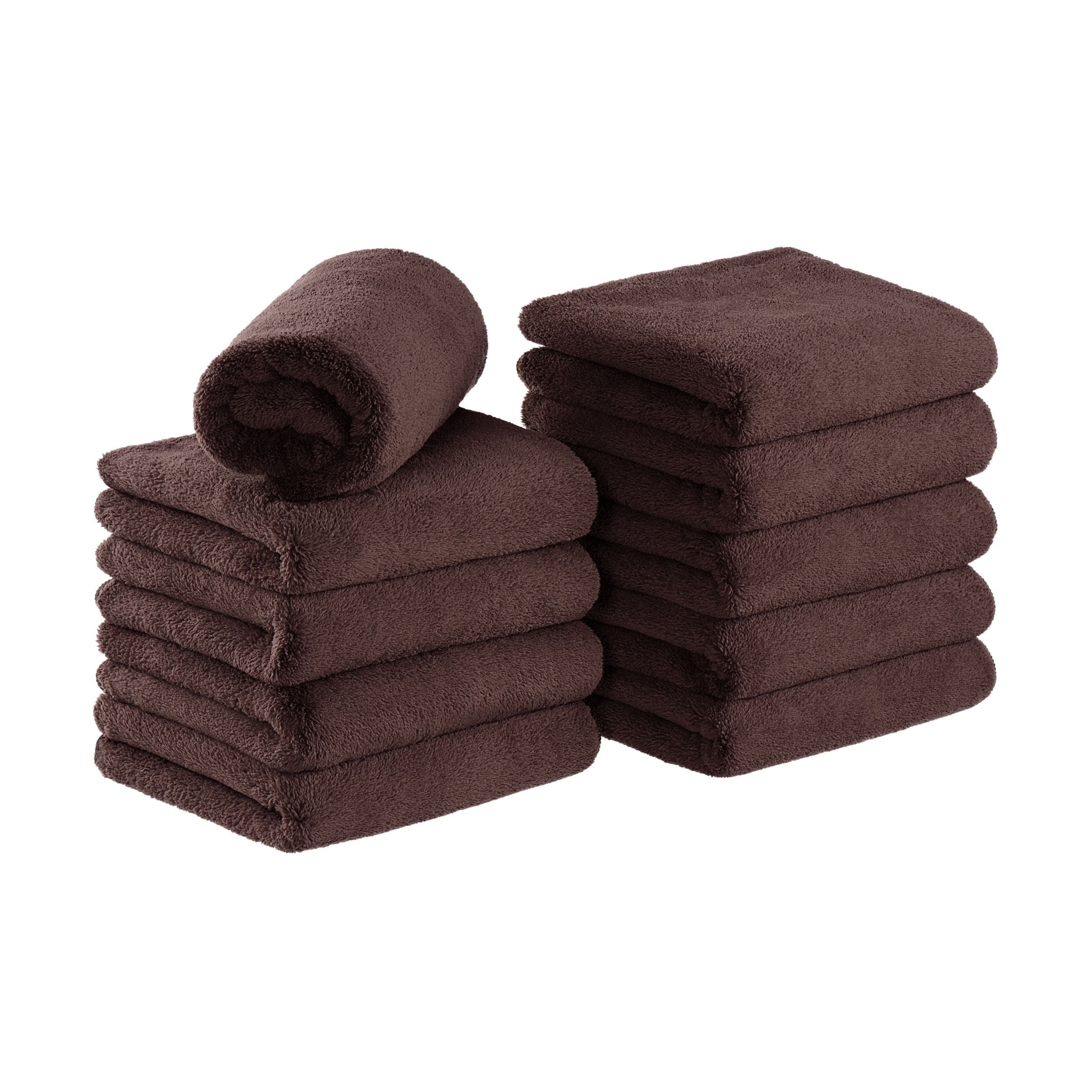 Bck2U Coral Fleece Salon Towel (10 Pack) - Bed Bath & Beyond
