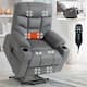 Power Lift Recliner Massage Chair with Vibration, Heating, Cup Holders ...
