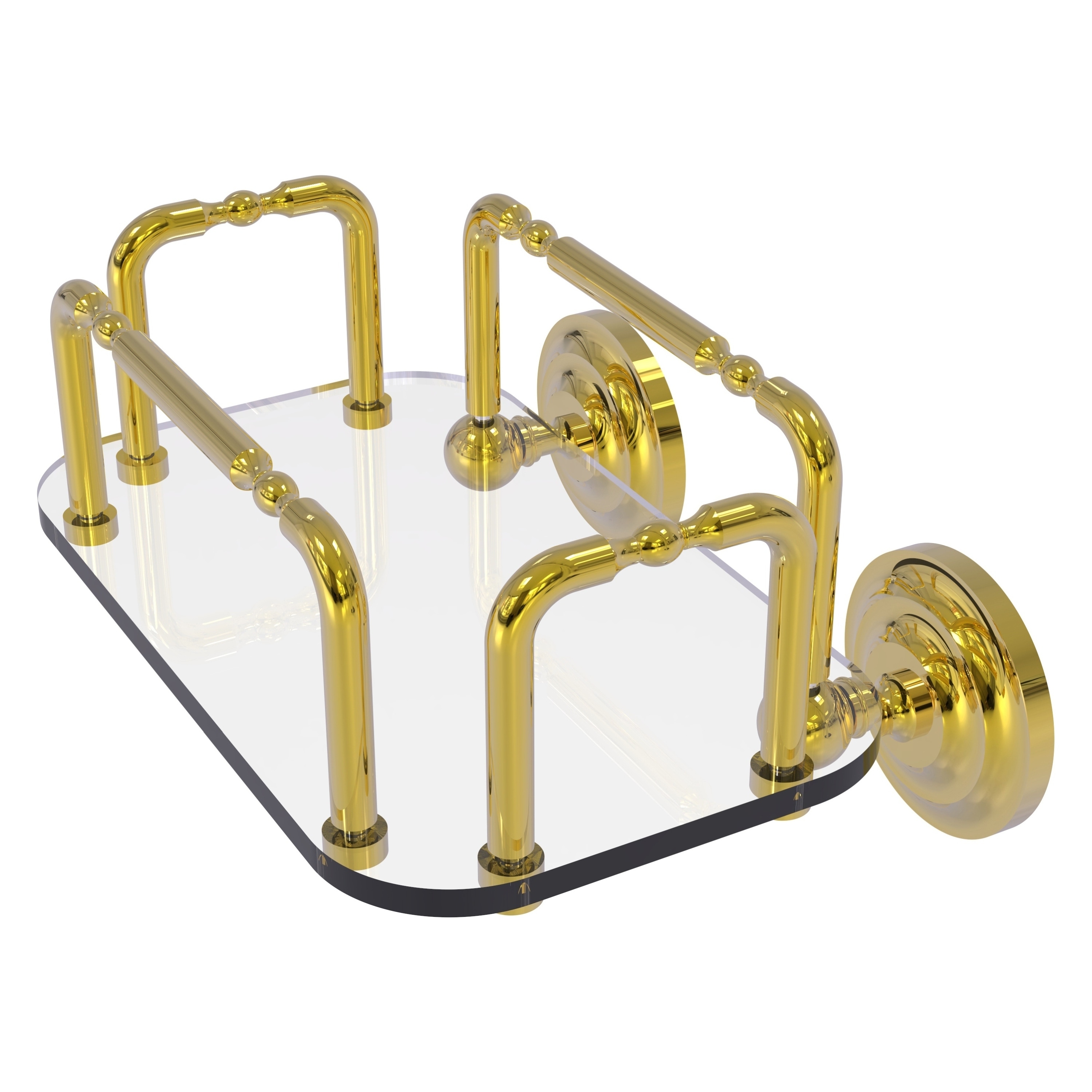 Wall mounted guest towel store holder