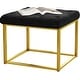 preview thumbnail 25 of 74, Upholstered Tufted Velvet Ottoman, Modern End of Bed Bench with Golden Metal Frame, Entryway Footrest Stool