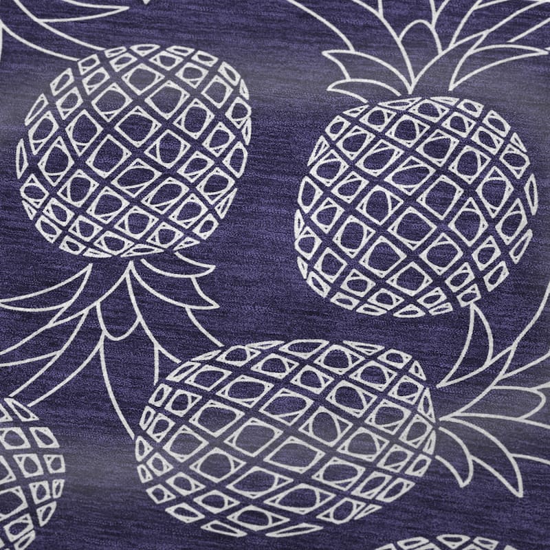 Premium Machine Washable ASB161 Pineapple Sherpa Throw Blanket
